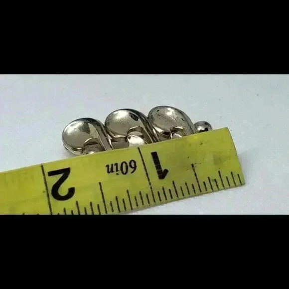 Vintage Brooch 1940s art Deco 12 kt yellow Gold Plate Signed Barclays Nouveau - Picture 3 of 7